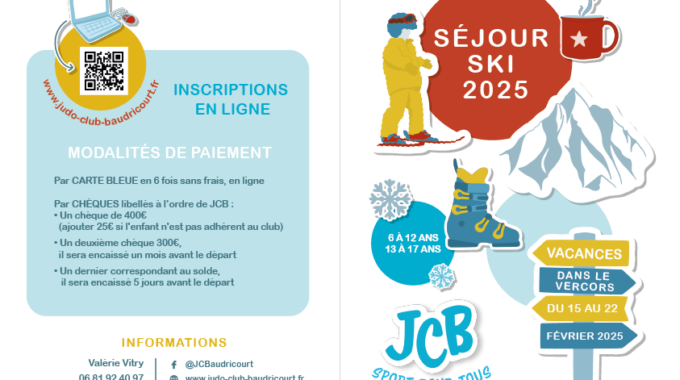 Séjour d’hiver : Inscriptions ouvertes !